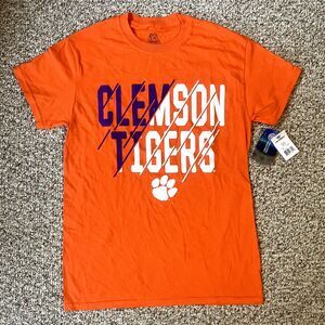 NWT J America Sportswear Clemson Tigers Orange T-Shirt Size S College Sports Fan